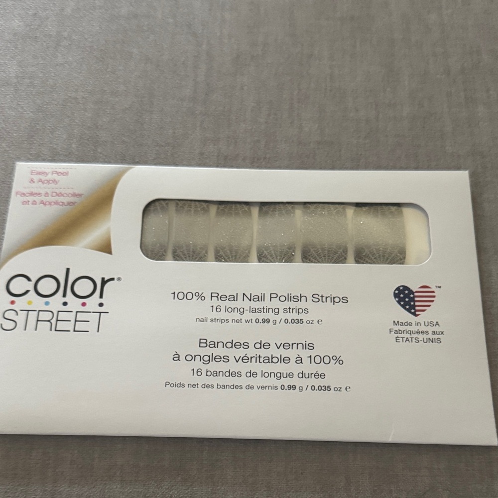 Color Street Shimmering Silver Nail Strips Watch Your Web